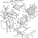 Kenmore 1037867810 lower body section diagram