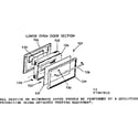 Kenmore 1037897810 lower oven door section diagram