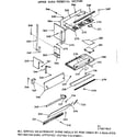 Kenmore 1037897810 upper oven pedestal section diagram