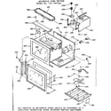 Kenmore 1037897810 microwave oven section diagram