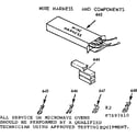 Kenmore 1037897810 wire harness and components diagram