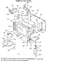 Kenmore 1037907910 microwave oven section diagram