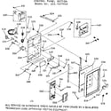Kenmore 1037907910 control panel section diagram