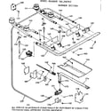 Kenmore 1037907912 burner section diagram