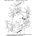 Kenmore 1037907912 upper oven pedestal section diagram