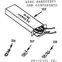 Kenmore 1039337344 wire harnesses and components diagram