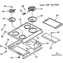 Kenmore 1039337710 main top section diagram