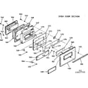 Kenmore 1039337710 oven door section diagram