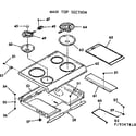 Kenmore 1039347810 main top section diagram
