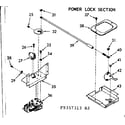 Kenmore 1039357363 power lock section diagram