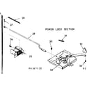Kenmore 1039367510 power lock section diagram