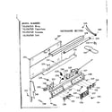 Kenmore 1039367510 backguard section diagram