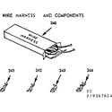 Kenmore 1039367614 wire harness and components diagram