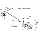 Kenmore 1039368011 power lock section diagram