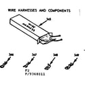 Kenmore 1039368011 wire harnesses and components diagram