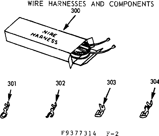 Kenmore 1039377344 wire harnesses and components diagram