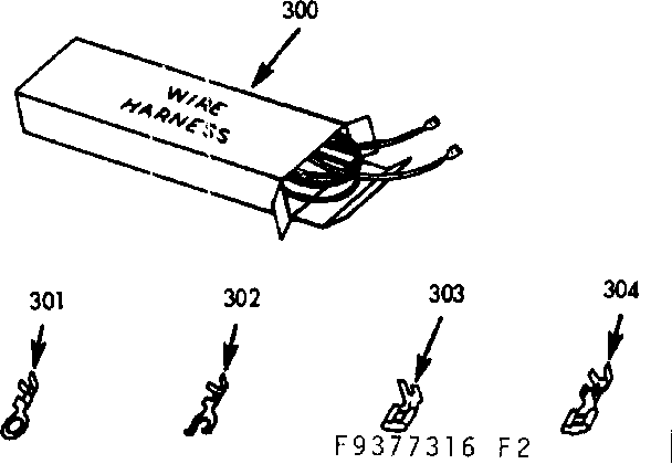 Kenmore 1039377326 wire harnesses and components diagram