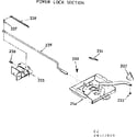 Kenmore 1039377910 power lock section diagram