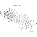 Kenmore 1039377910 oven door section diagram