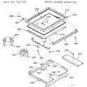 Kenmore 1039377910 main top section diagram