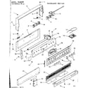 Kenmore 1039387610 backguard section diagram