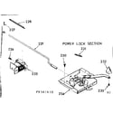 Kenmore 1039387610 power lock section diagram