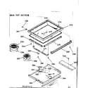Kenmore 1039387610 main top section diagram