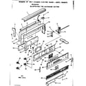 Kenmore 1039647910 backguard section diagram