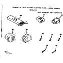 Kenmore 1039647910 wire harness and components diagram