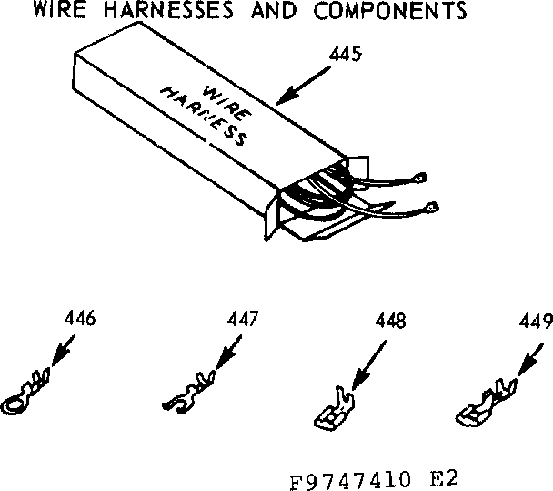 Kenmore 1039747460 wire harnesses & components diagram
