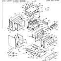 Kenmore 1039747423 lower body section diagram