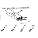 Kenmore 1039747413 wire harness and components diagram