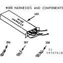 Kenmore 1039767620 wire harnesses and components diagram