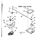 Kenmore 1039867344 power lock section diagram