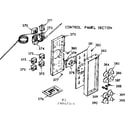 Kenmore 1039867344 control panel section diagram