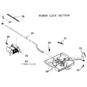 Kenmore 1039867610 power lock section diagram