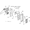 Kenmore 1039867610 control panel section diagram