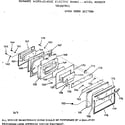 Kenmore 1039877913 door section diagram