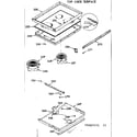 Kenmore 1039887520 main top cook surface diagram