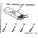 Kenmore 1039887520 wire harnesses and components diagram