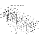 Kenmore 1039887621 lwr oven door sction diagram