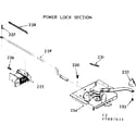 Kenmore 1039887621 power lock section diagram