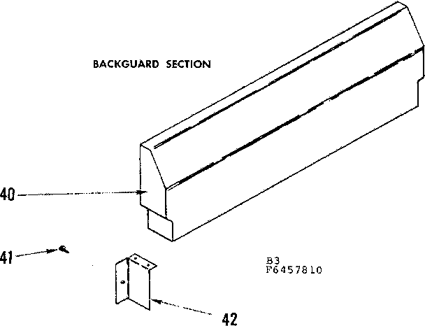 Kenmore 1196457810 backguard section diagram