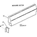 Kenmore 1196468112 backguard section diagram