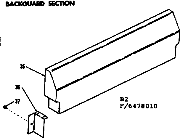 Kenmore 1196478010 backquard section diagram