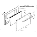 Kenmore 1197028310 oven door diagram