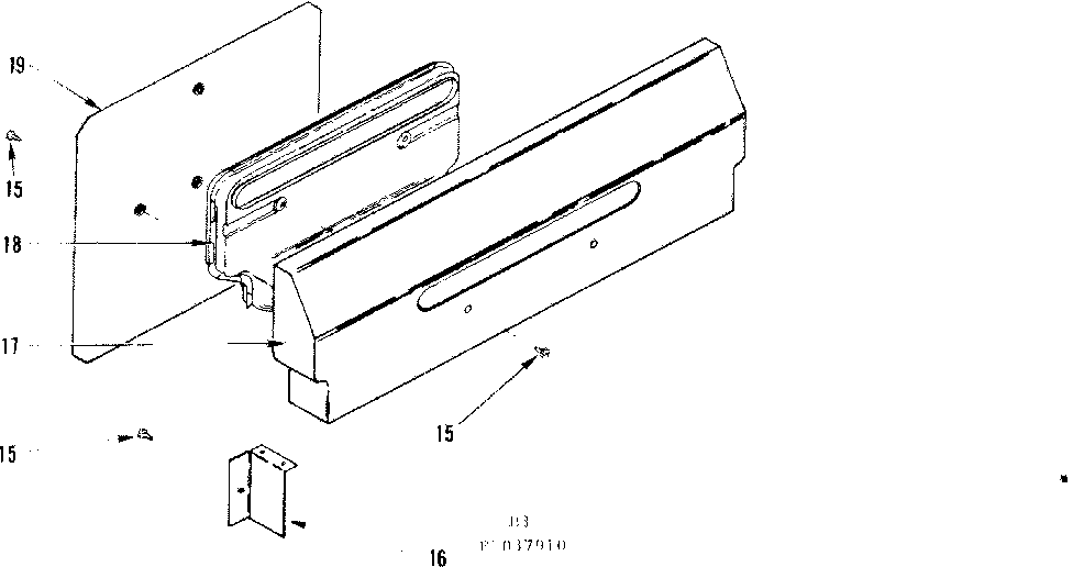 Kenmore 1197037911 backguard section diagram