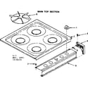 Kenmore 1197038210 main top section diagram