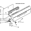 Kenmore 1197038210 backguard section diagram