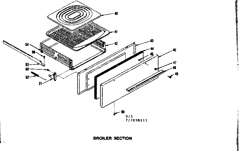 Kenmore 1197038211 broiler section diagram